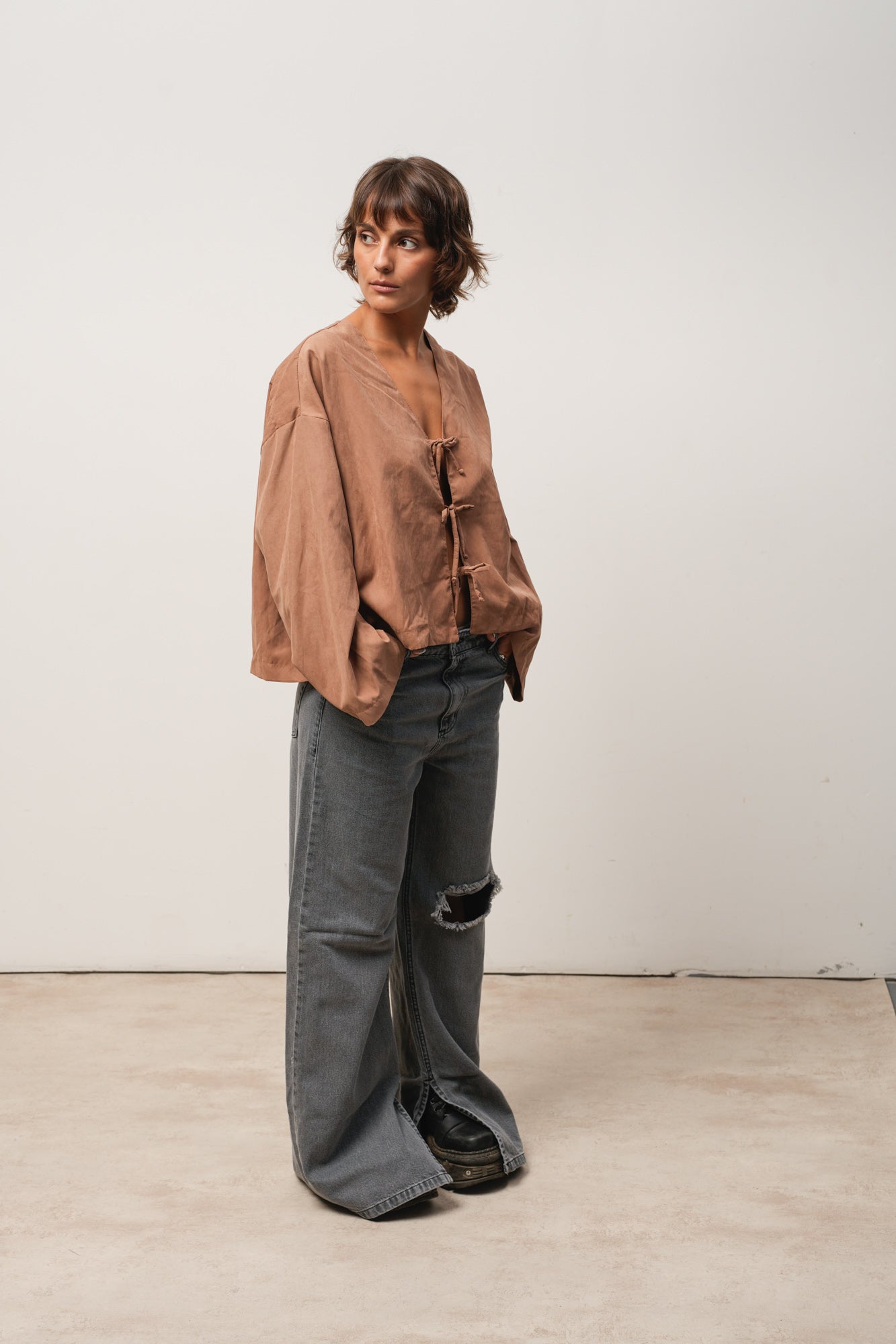 BLUSA MARRÓN