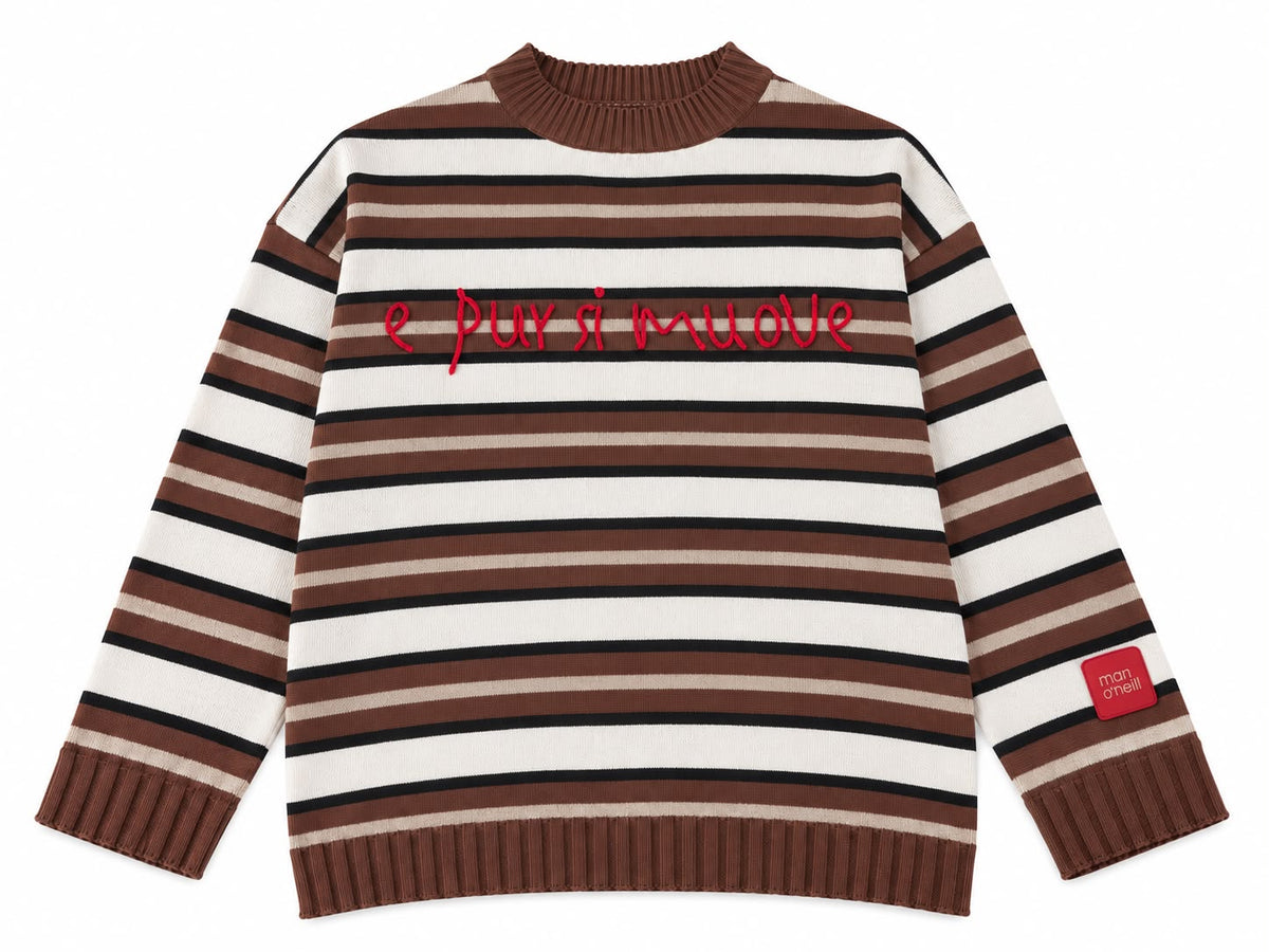 SWEATER GALILEO RAYAS CHOCO