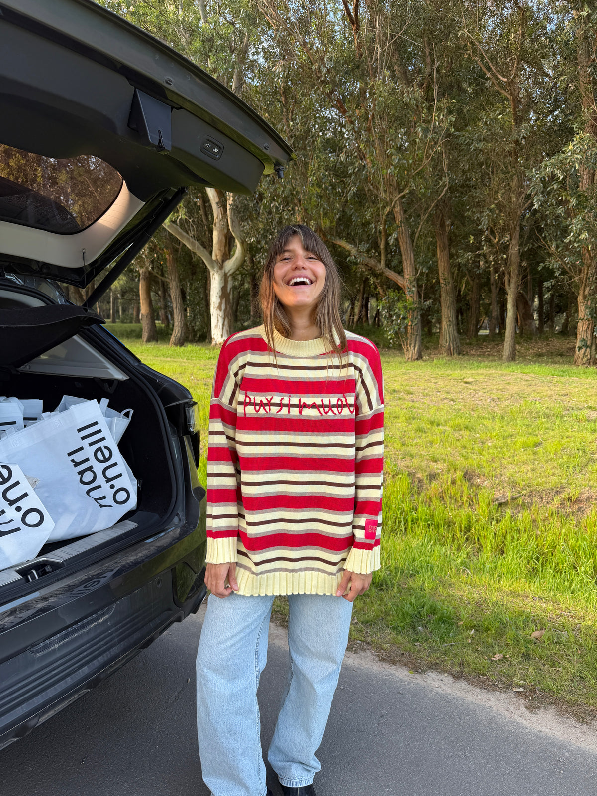 SWEATER GALILEO RAYAS BUTTER