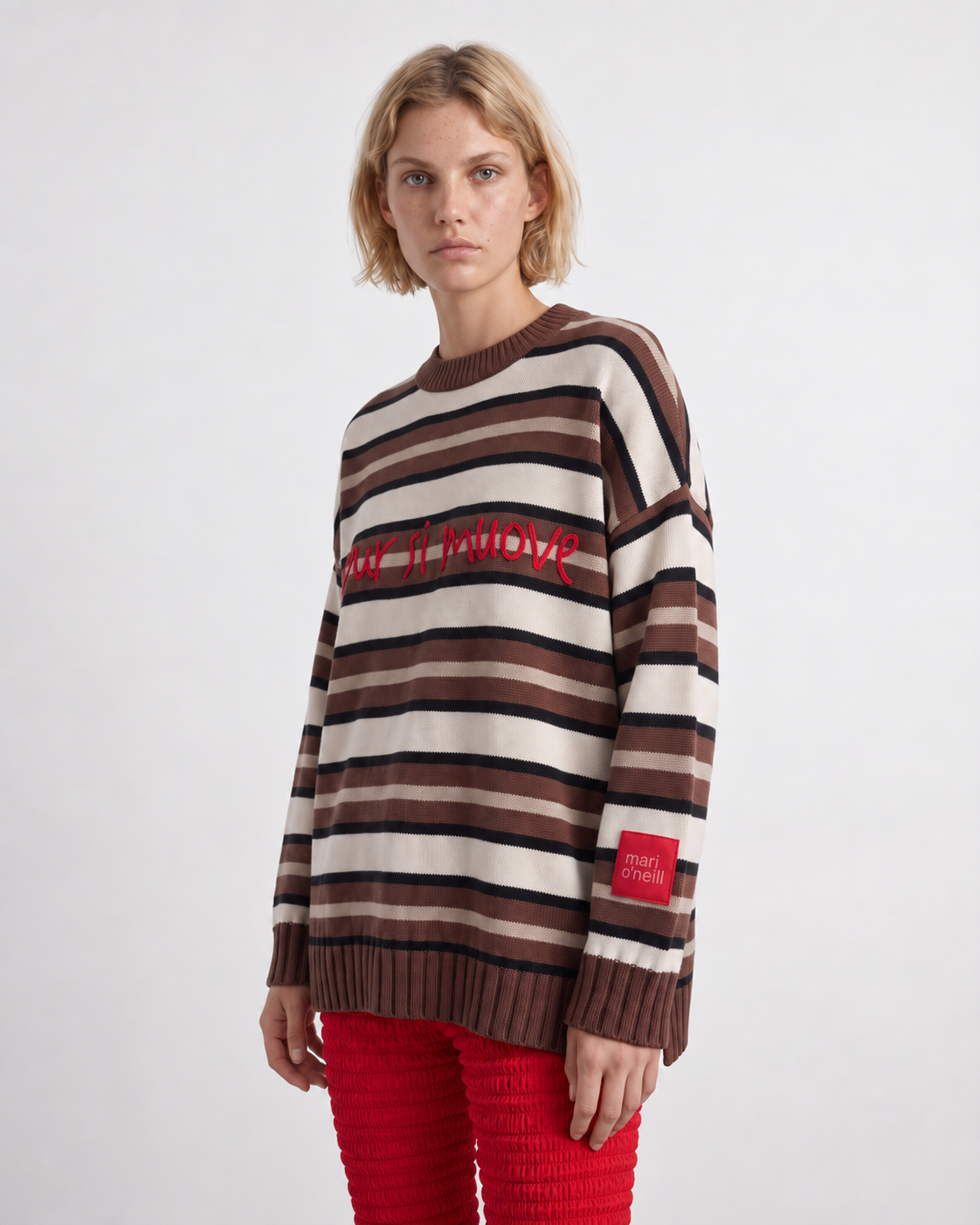 SWEATER GALILEO RAYAS CHOCO