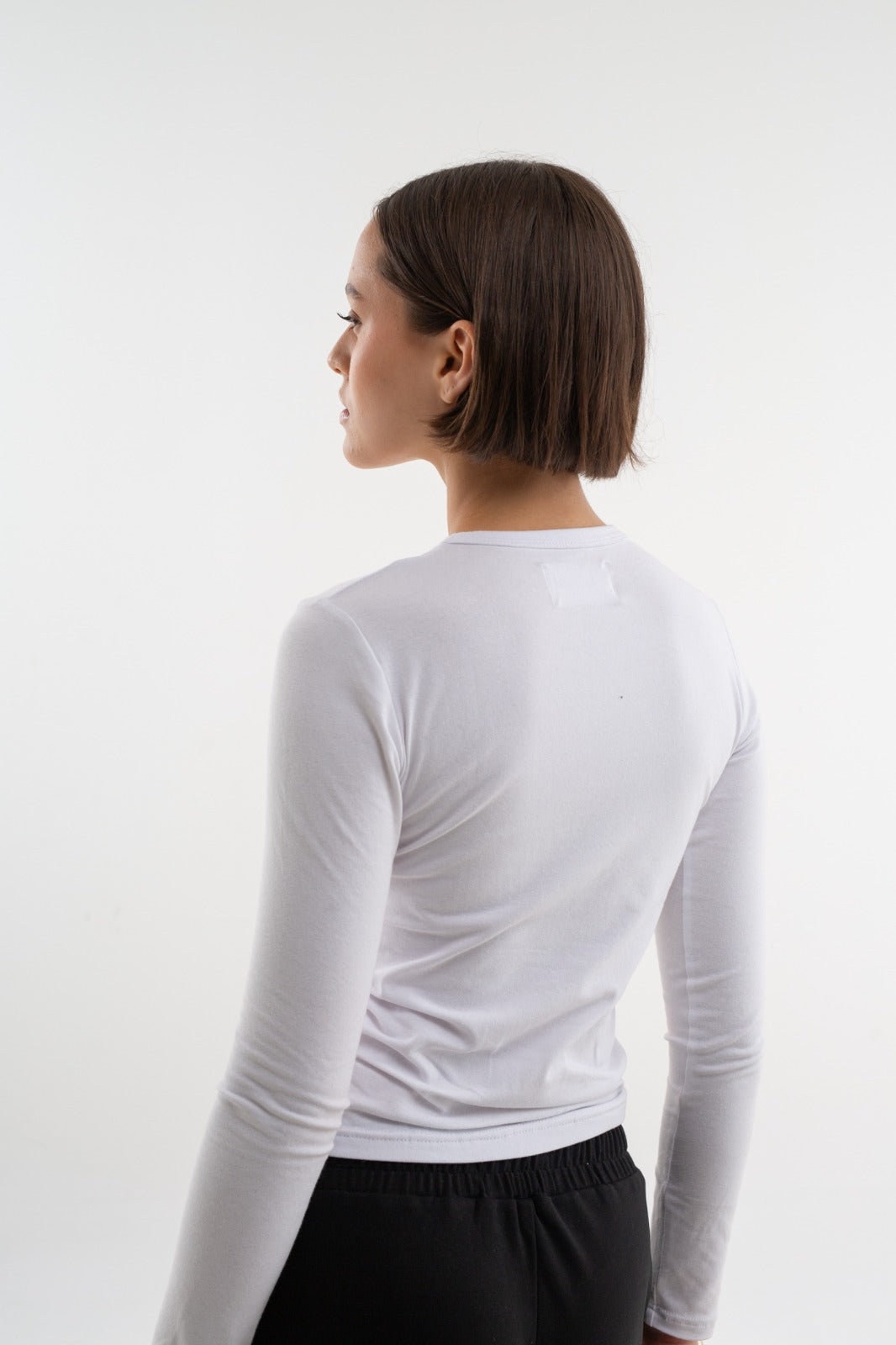 REMERA MANGA LARGA BLANCA