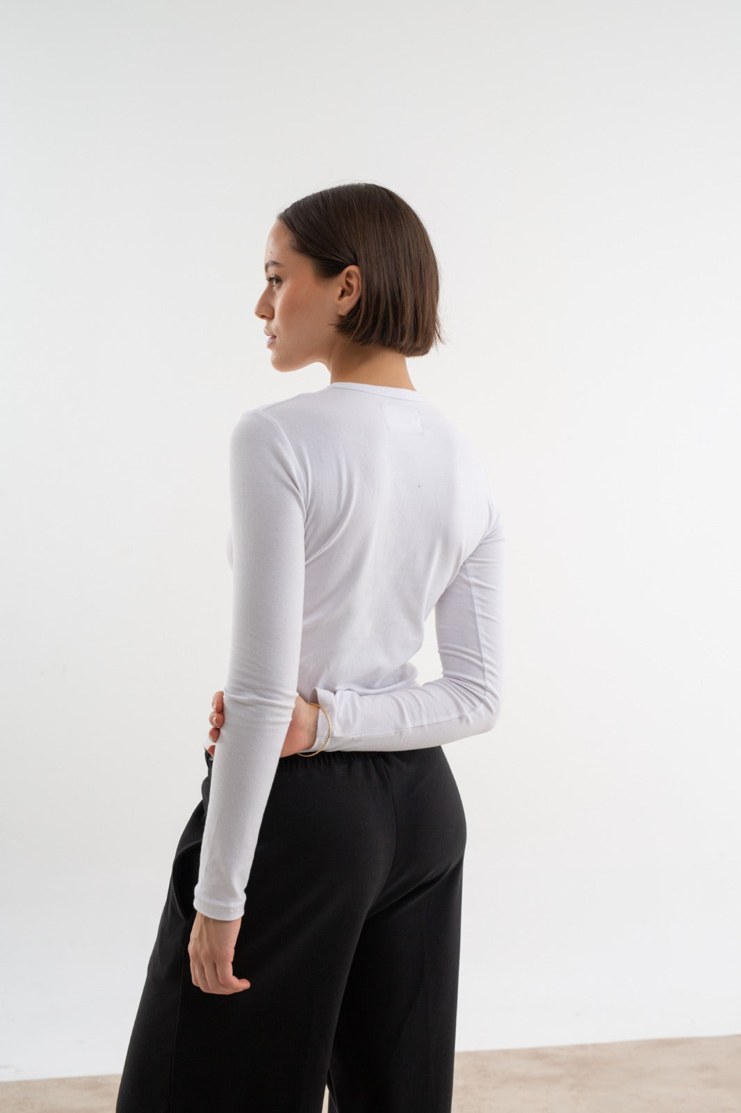 REMERA MANGA LARGA BLANCA
