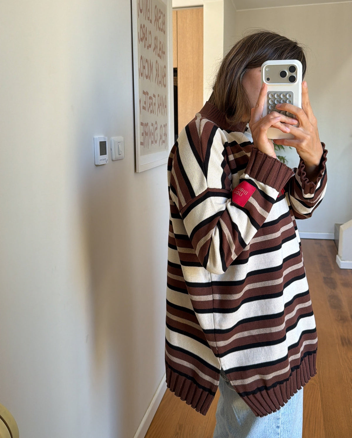 SWEATER GALILEO RAYAS CHOCO