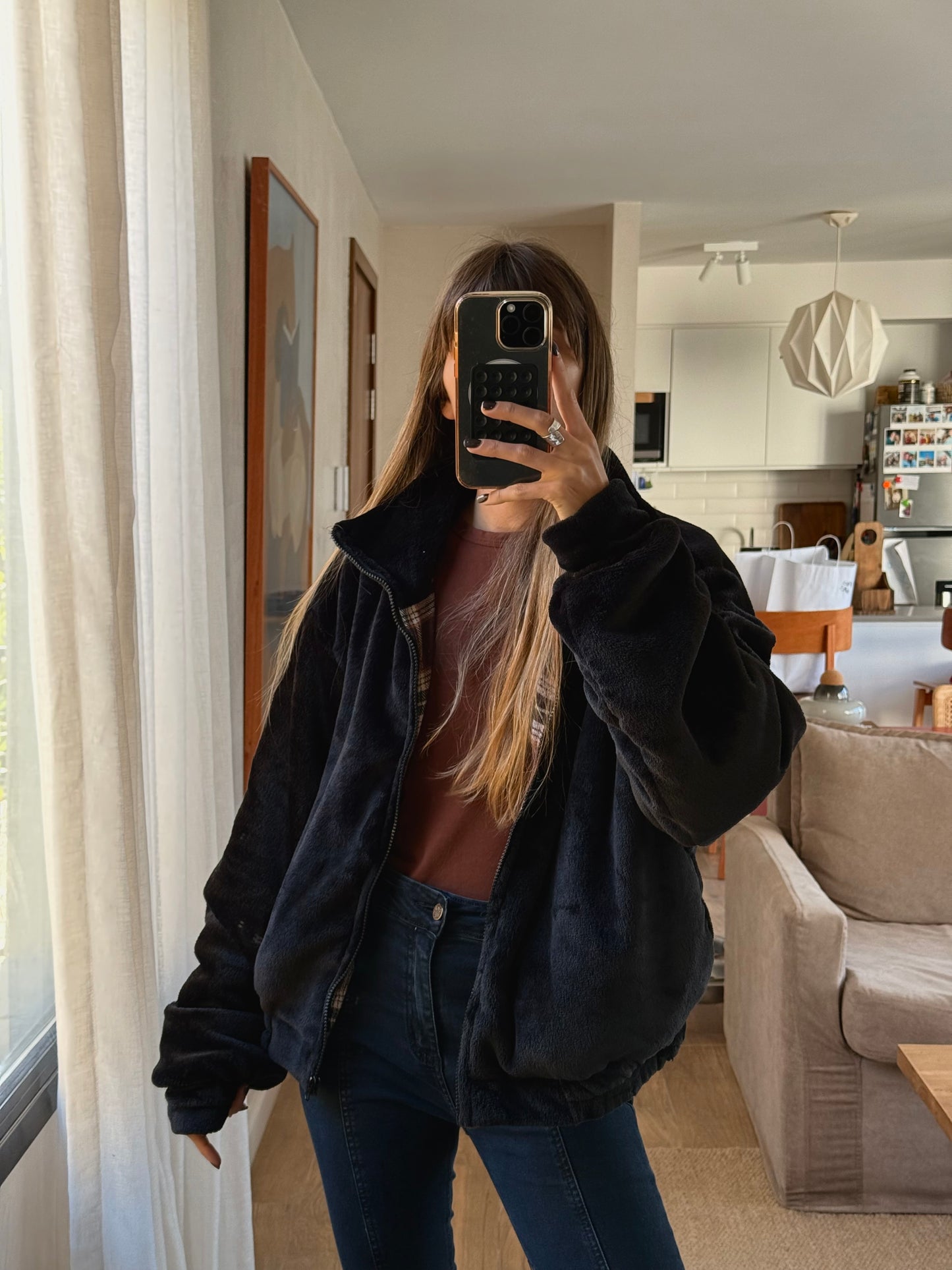 CAMPERA REVERSIBLE NEGRA