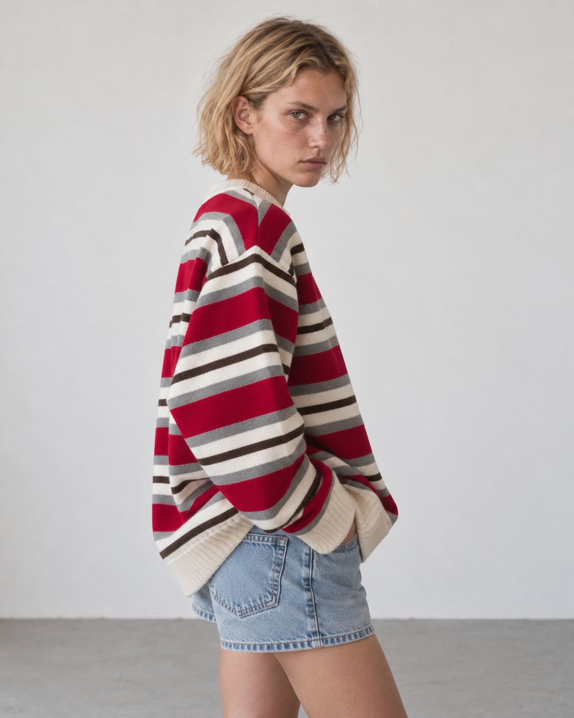 SWEATER GALILEO RAYAS BUTTER
