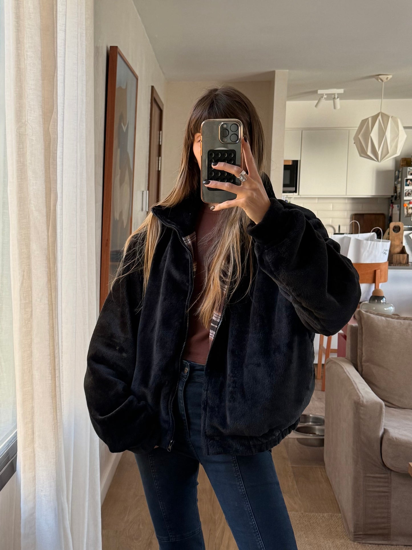 CAMPERA REVERSIBLE NEGRA
