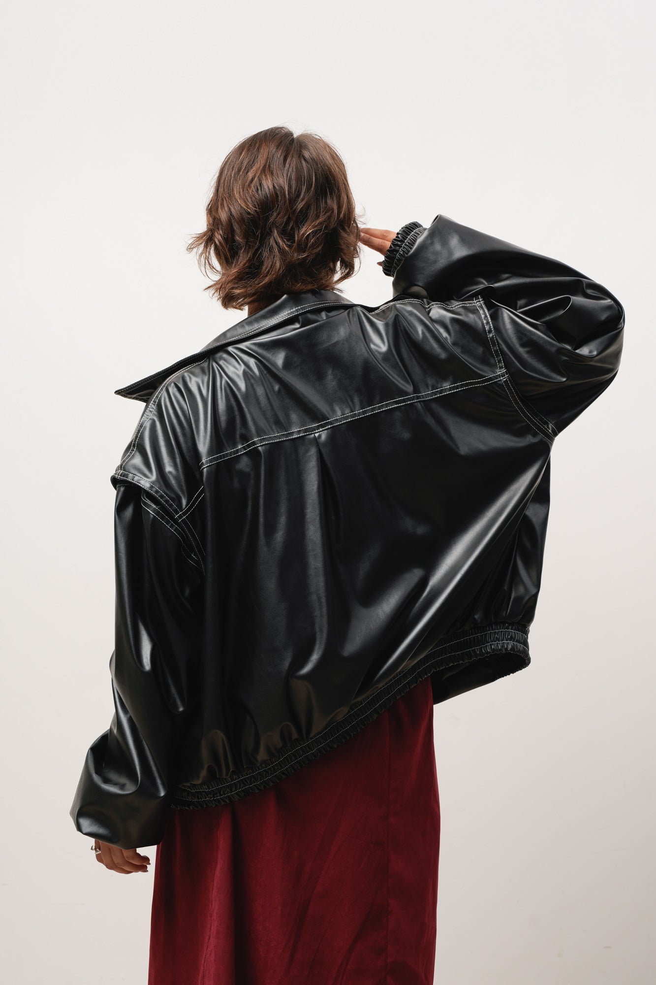 CAMPERA CUERINA NEGRA