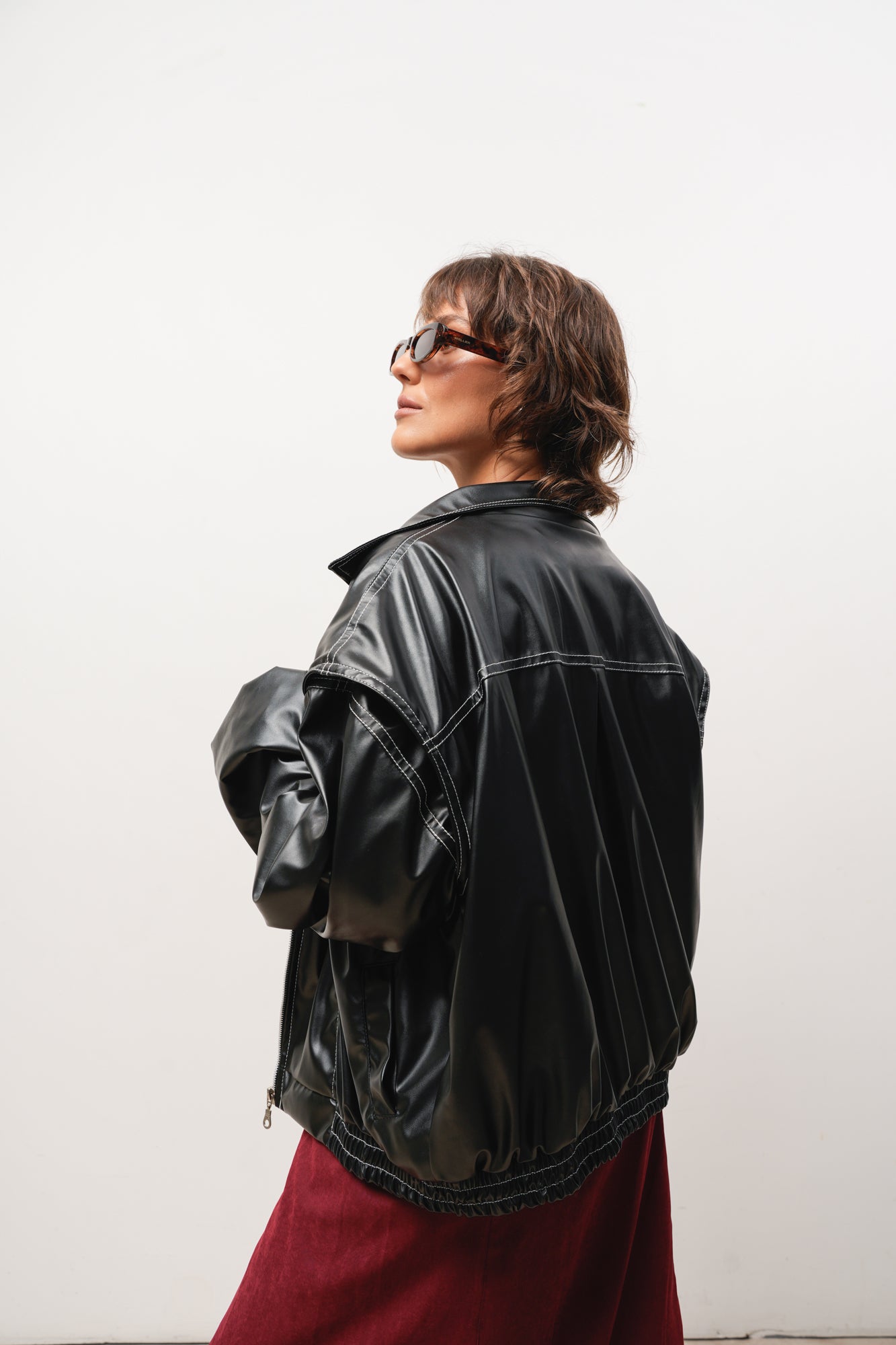 CAMPERA CUERINA NEGRA