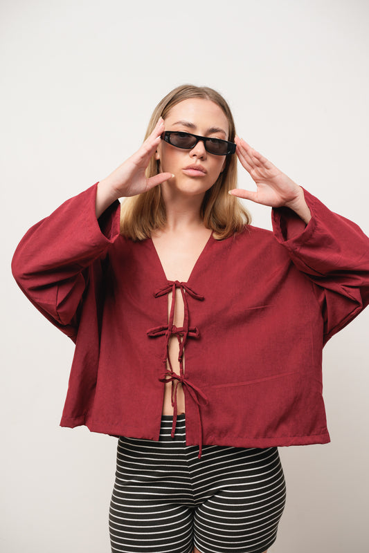BLUSA BORDO