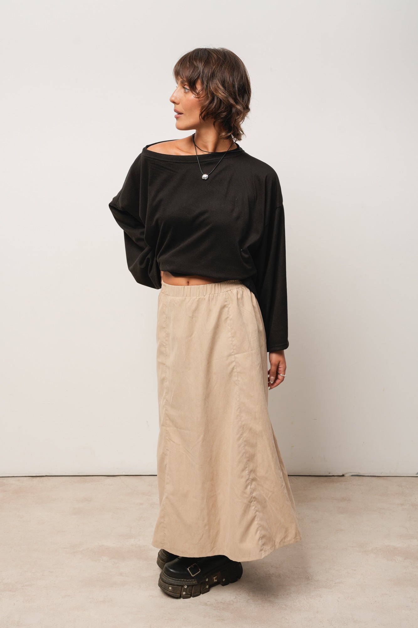 POLLERA BEIGE