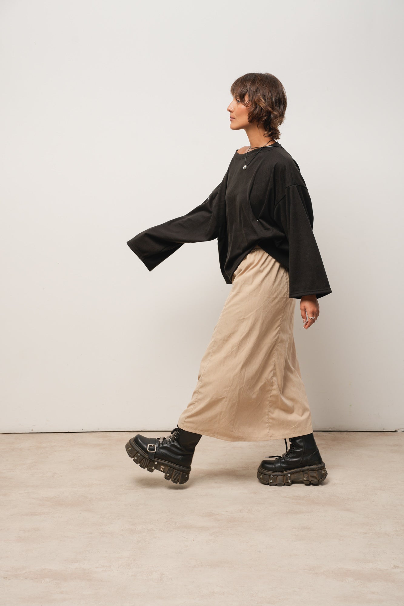 POLLERA BEIGE
