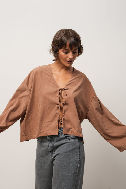 BLUSA MARRÓN