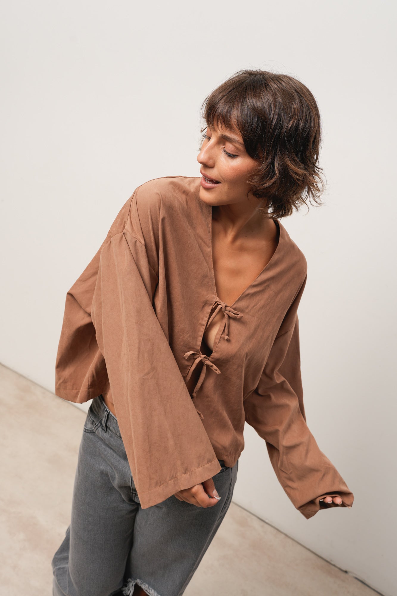 BLUSA MARRÓN